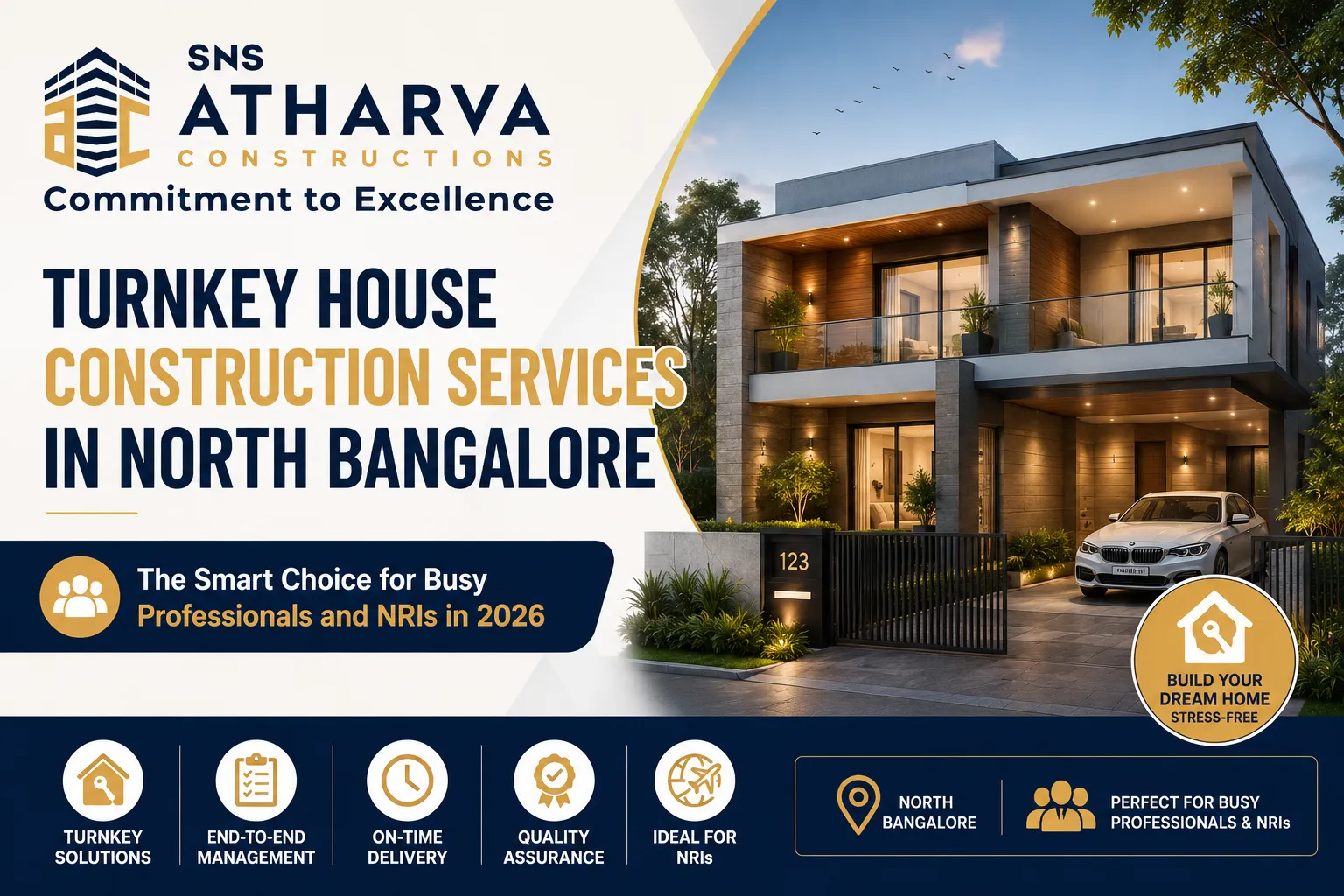 Turnkey House Construction Services in North Bangalore: The Smart Choice for Busy Professionals and NRIs in 2026